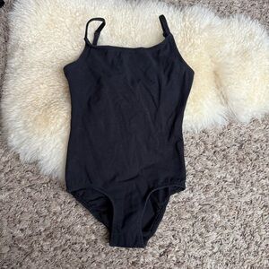 Danskin black camisole leotard size I/I